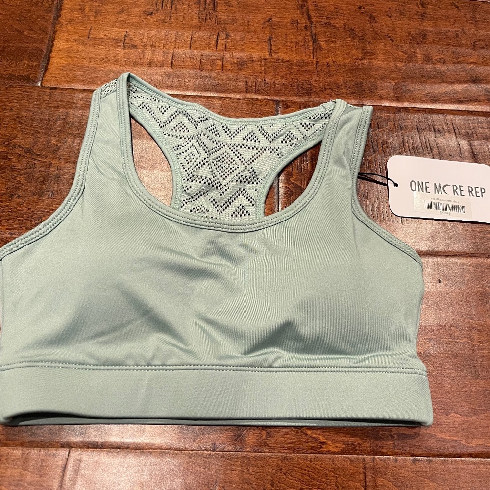 NWT Women’s XS Muted Moss light green Bomber bra Zyia